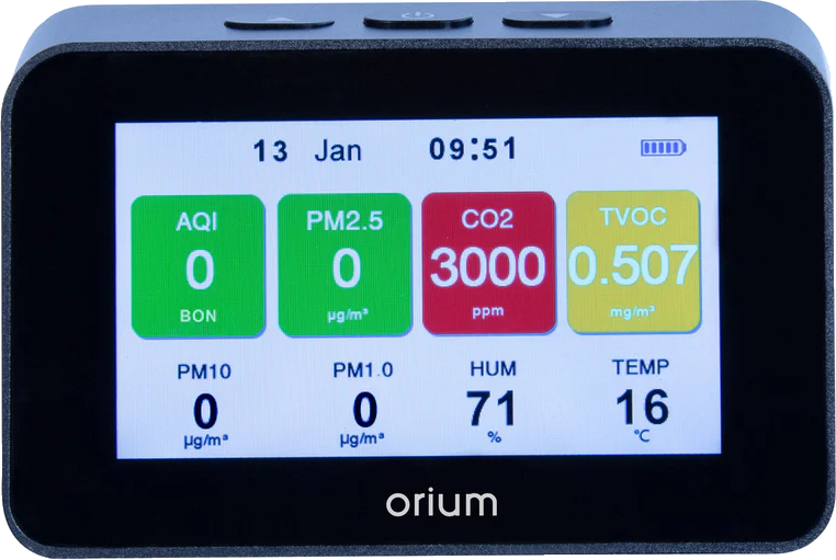 Mesureur de qualité de l'air intérieur Orium Quaelis 34